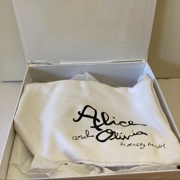 NWT Alice & Olivia Ursula Glitter Platform Wedges - Picture 10 of 11